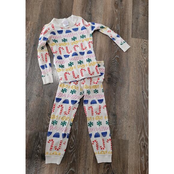 Hanna Andersson Christmas Pajama Set - Candy Canes - Size 4 #8 - Picture 1 of 3